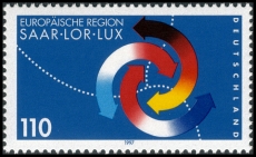 BRD MiNr. 1957 ** Europäische Region Saar-Lor-Lux, postfrisch